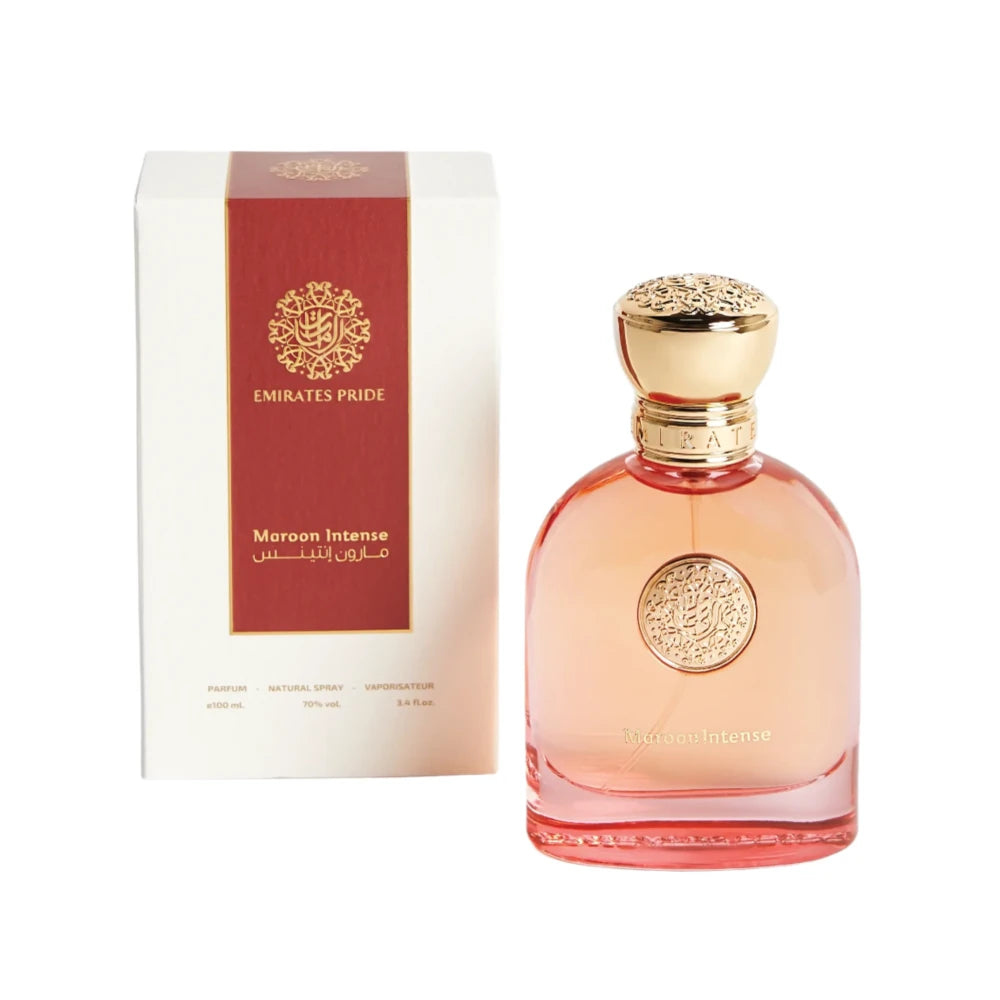 Maroon Intense Eau de Parfum 100ml - Long-Lasting Luxury Fragrance for Women & Men | Perfect for Date Night, Special Occasions & Daily Wear