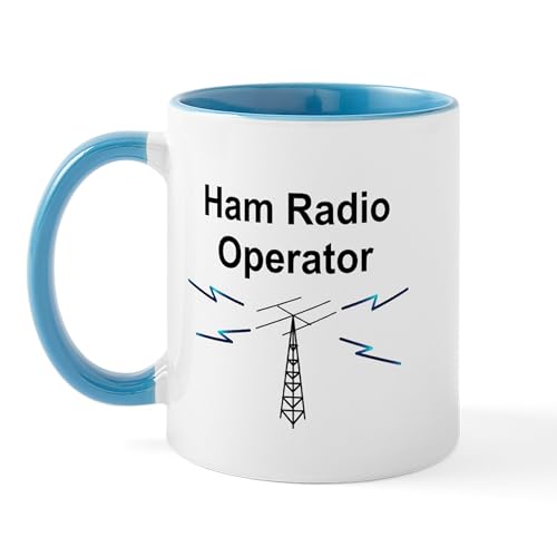 White/Blue Inside - Ham Radio Operator Mug