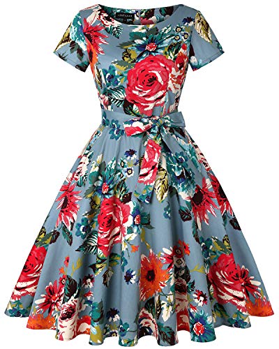 Short Sleeve - Floral Dark Blue