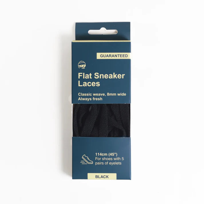 Adventure Andy Flat Sneaker Laces - Durable Cotton Shoelaces for Running, Walking & Casual Wear - Perfect for Sneakers, Athletic Shoes & Everyday Footwear