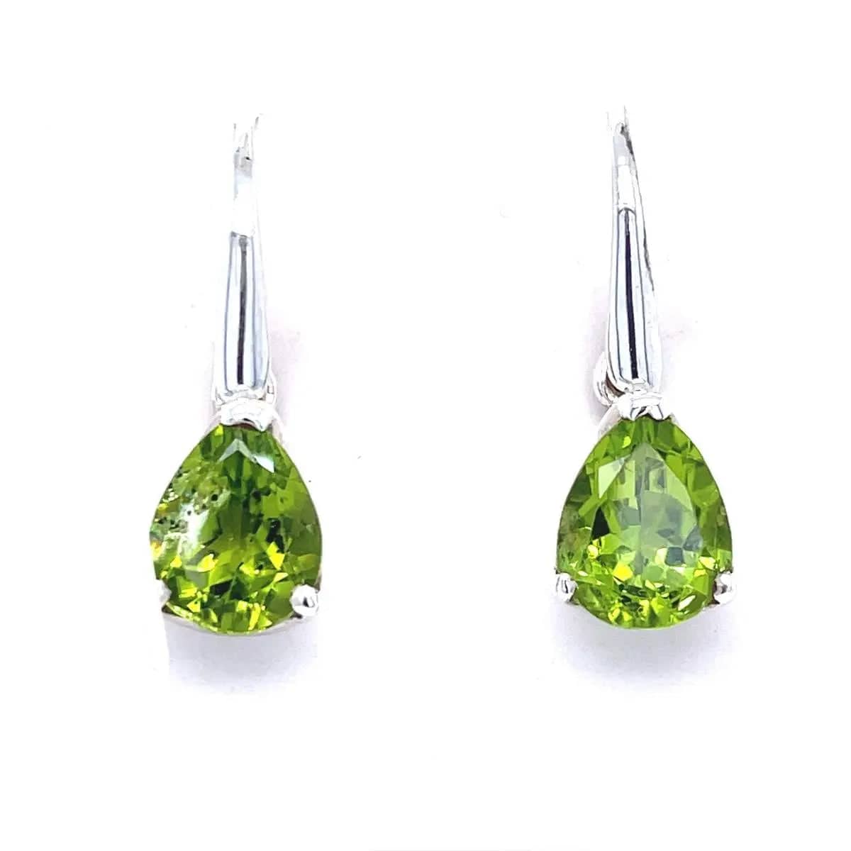 Peridot Sterling Silver Earrings for Women - Dainty Green Gemstone Jewelry - Perfect for Everyday Wear, Gift Giving & Special Occasions
