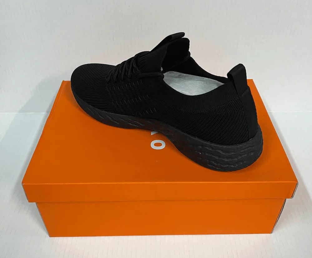 JEKO Unisex Kids School Shoes - Comfortable Black Sneakers for Boys & Girls - Perfect for School, Play & Everyday Wear