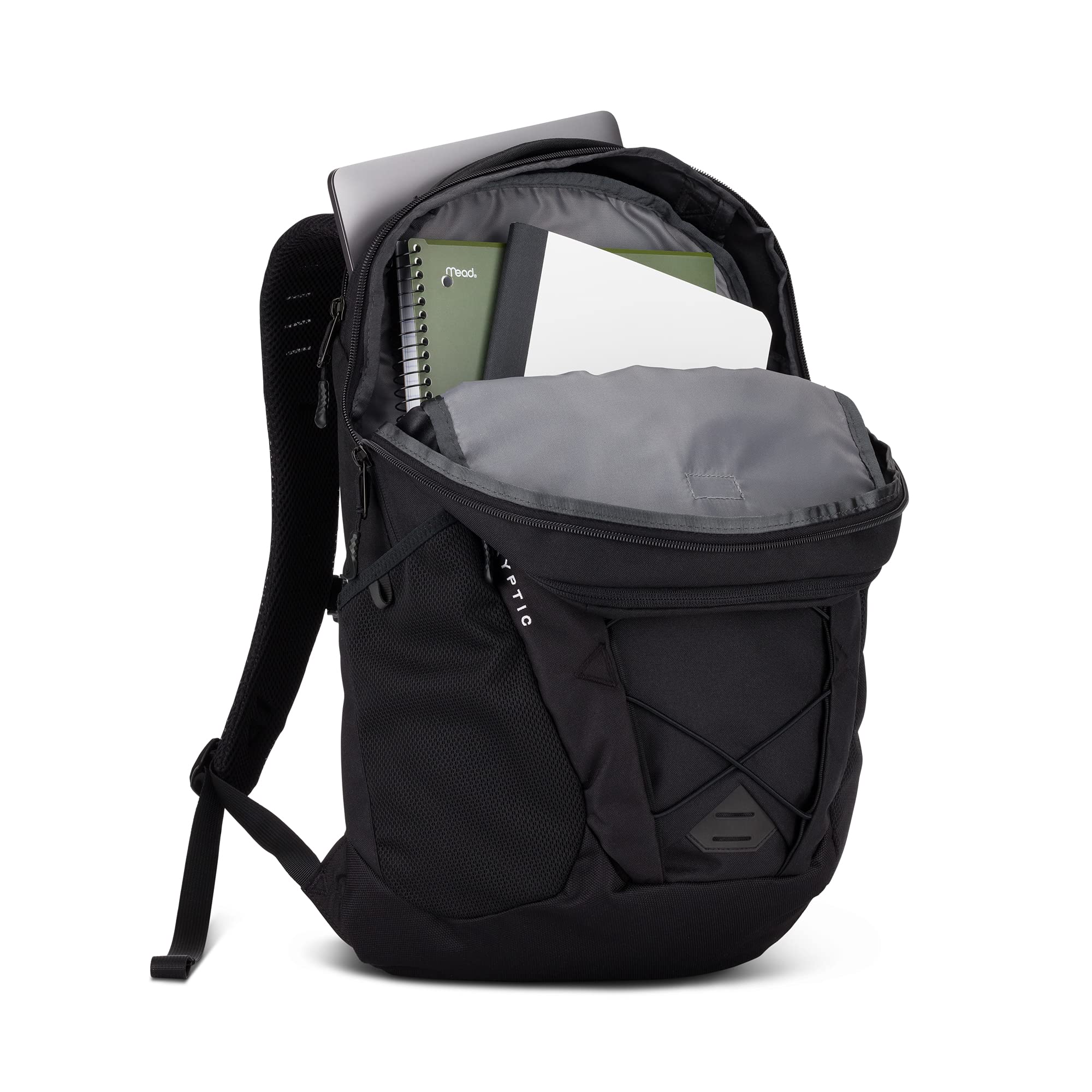 THE NORTH FACE Cryptic Everyday Laptop Backpack for Men & Women - Water-Resistant 15.6 Inch Laptop Backpack with USB Charging Port - Perfect for Work, School, Travel & Commuting