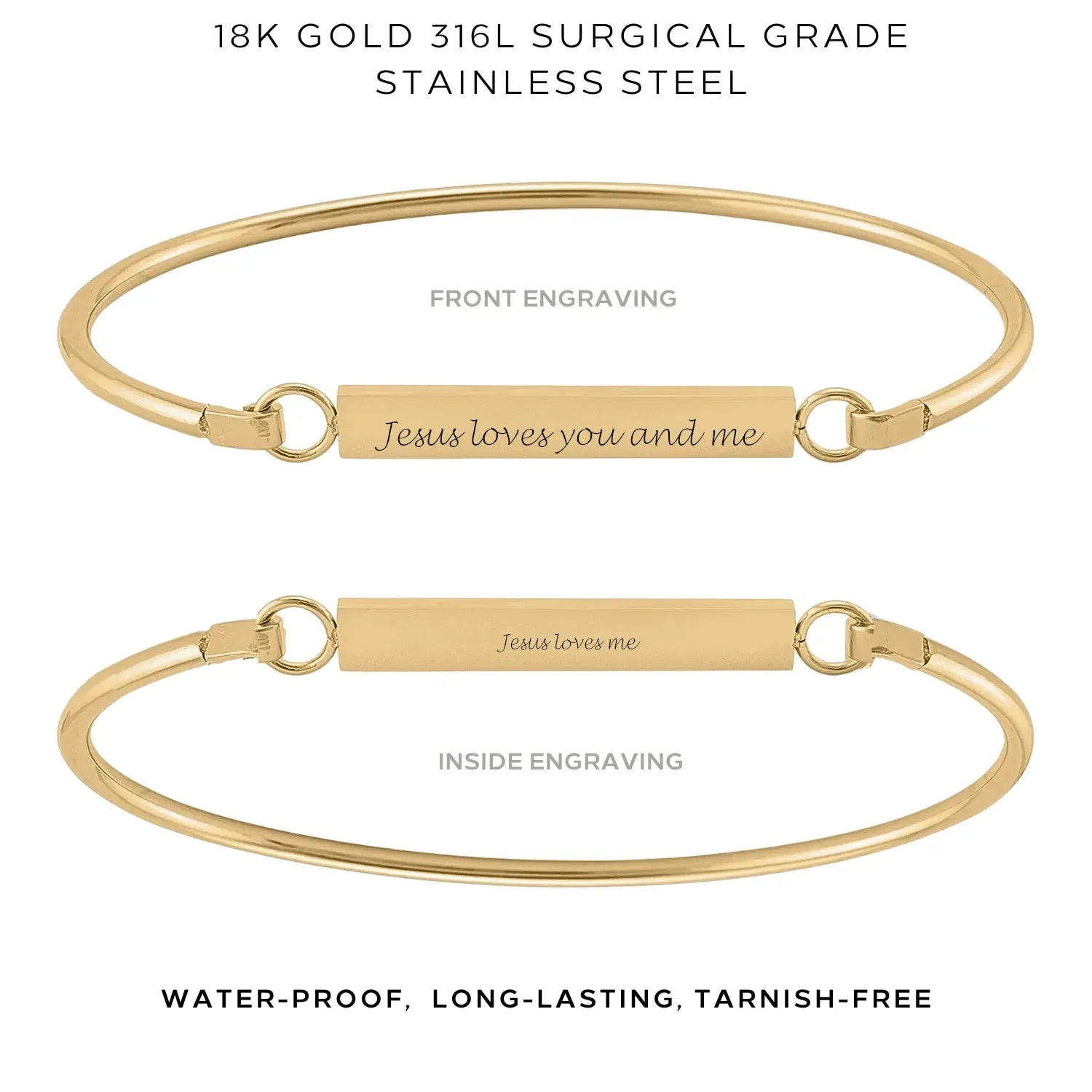 Elegant 'My Story' Bangle - Personalized Custom Jewelry for Women - $35.00 - Perfect for Gifts, Anniversaries & Special Occasions