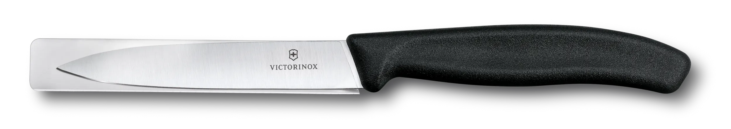 Victorinox 3.25 Inch Spear Point Paring Knife with Black Handle - Perfect for Peeling, Slicing Fruits & Vegetables in Kitchen