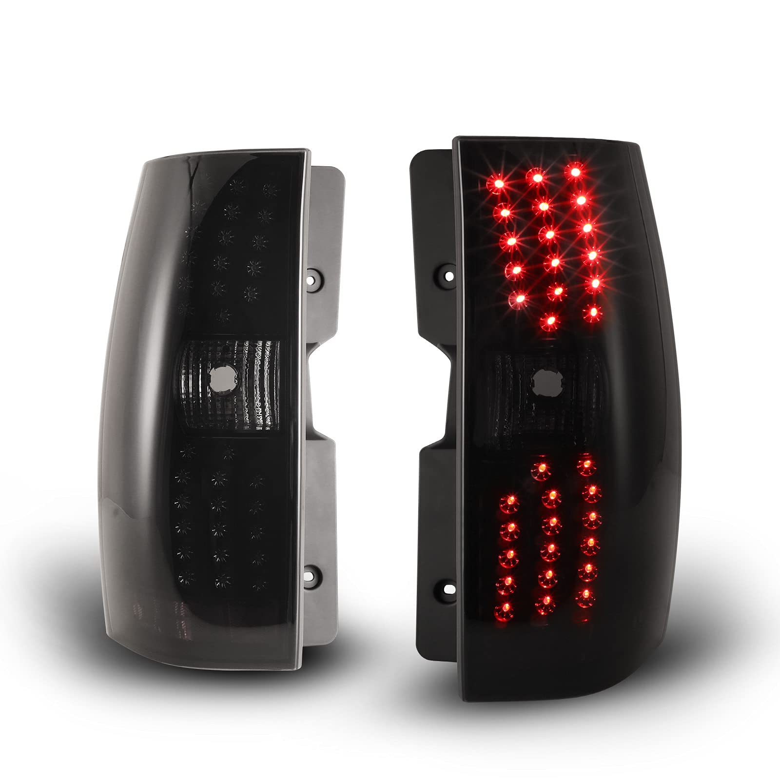 WOLFSTORM LED Tail Light Assembly for 2007-2013 Chevy Suburban & Tahoe - Smoke Lens Replacement - Enhanced Visibility & Style for Night Driving & Off-Road Adventures