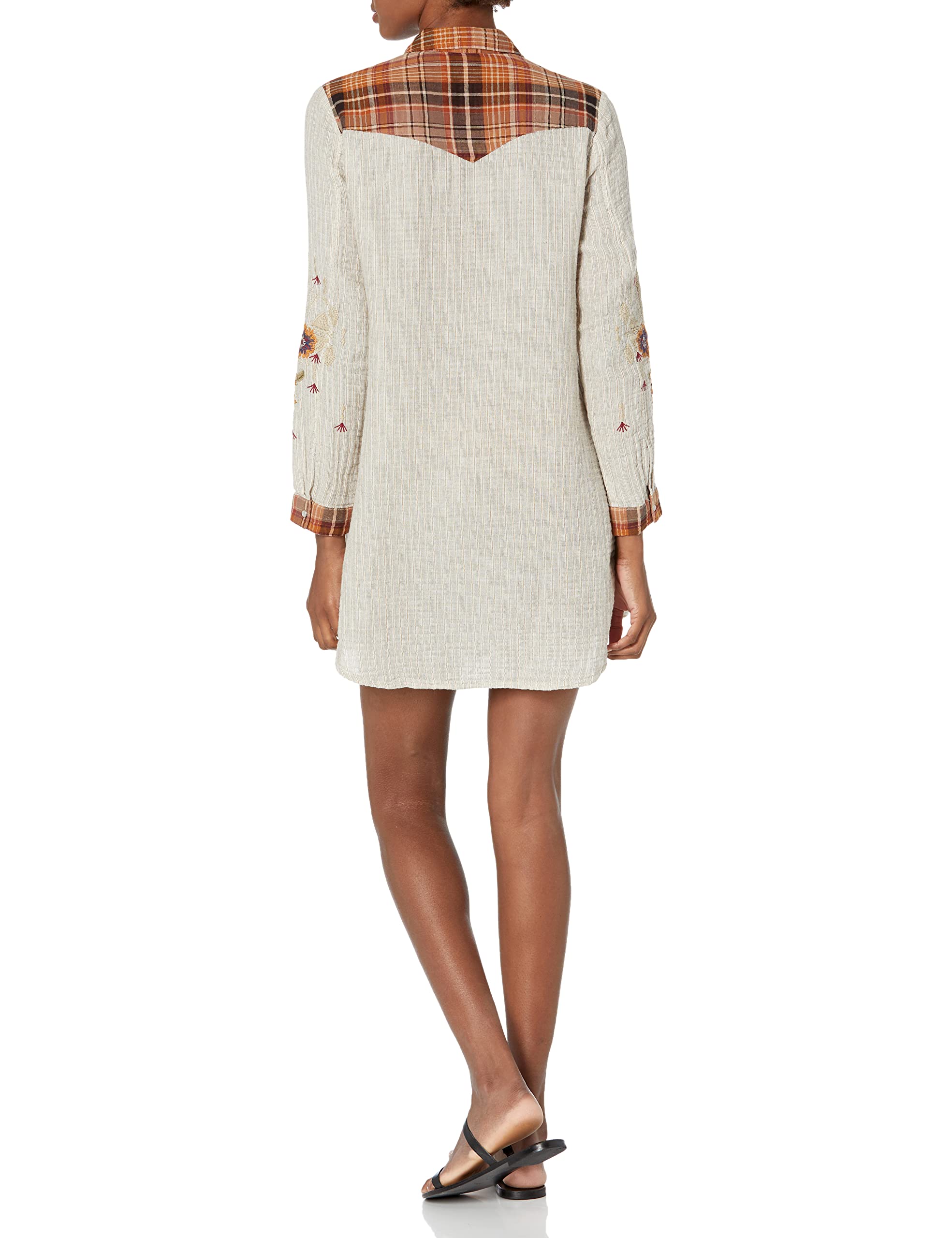 Johnny Was Women's Bohemian Long Sleeve Tunic Dress - Flowy Casual & Dressy Top for Layering, Beach Coverup or Holiday Outfits