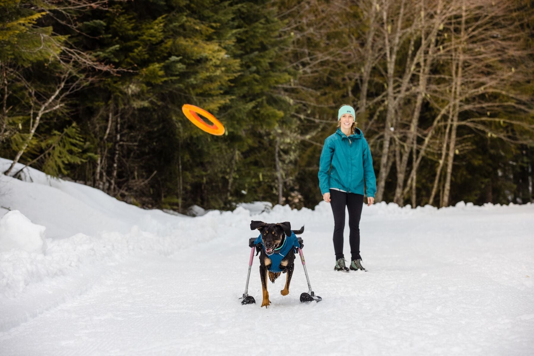 Ruffwear Hydro Plane™ Floating Dog Disc - Orange (Campfire Orange) - Waterproof & Buoyant Fetch Toy for Dogs - Perfect for Pool, Beach & Outdoor Play