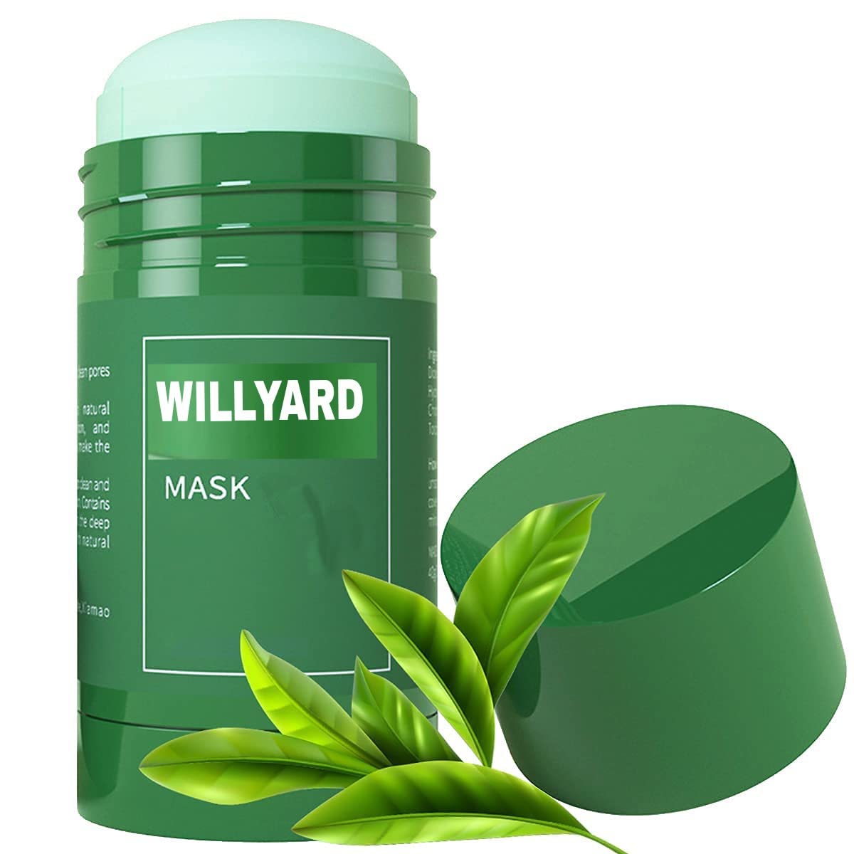 Willyard Green Tea Cleansing Mask Stick for Face - Deep Pore Cleanser for Blackheads & Whiteheads, Oil Control & Acne Treatment for Men & Women | Perfect for Daily Skincare & Travel-Friendly Face Wash