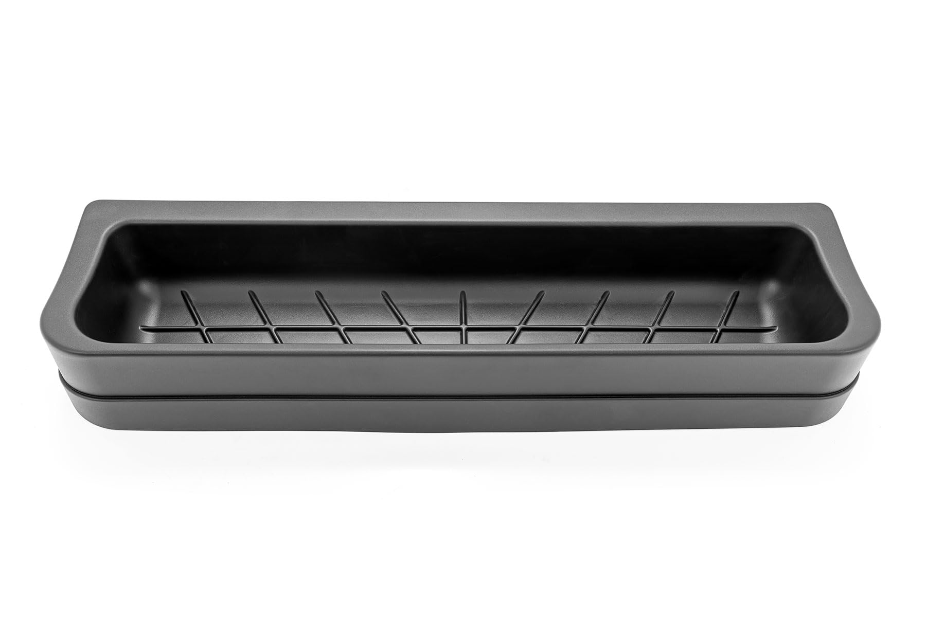 Rough Country Black Rear Under Seat Storage Box for 2015-2023 Ford F-150 Trucks | RC09281A | Custom-Fit Vehicle Organization Solution for Tools, Gear & Emergency Supplies