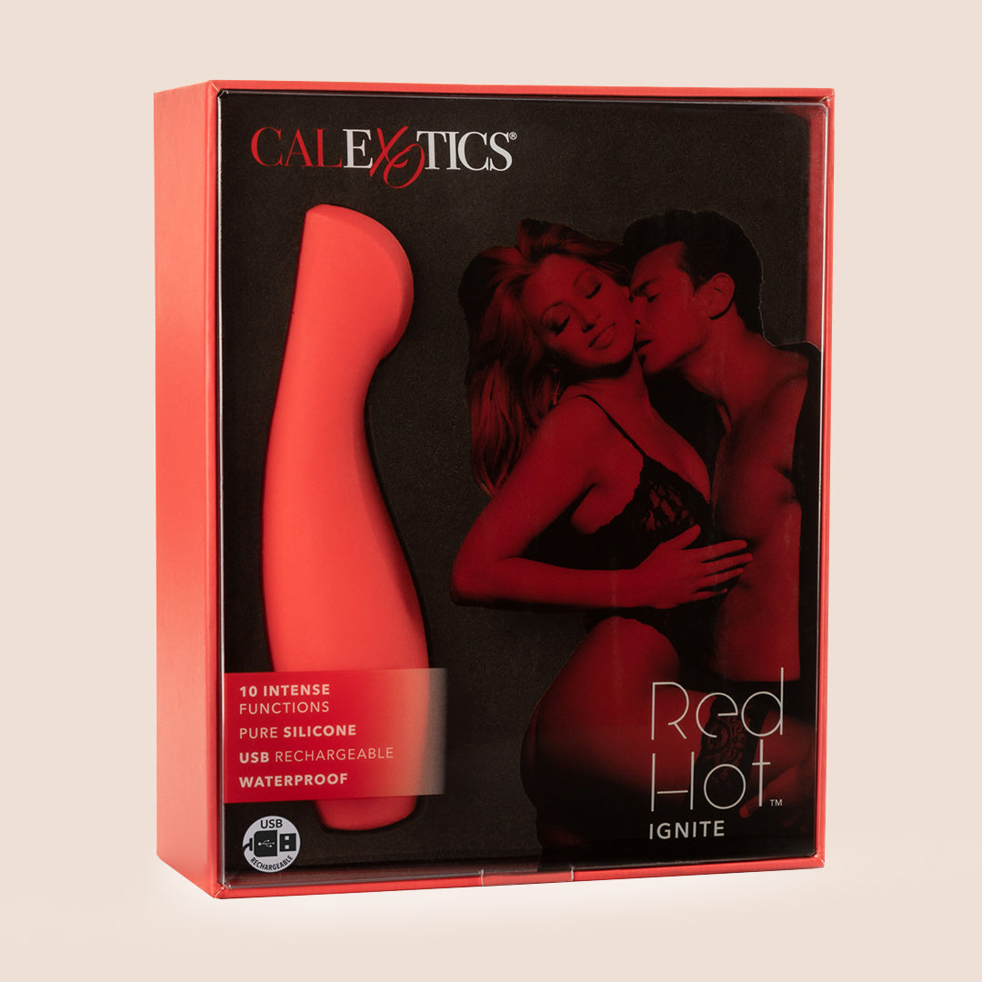 Red Hot™ Ignite Rechargeable Silicone Personal Massager - Perfect for Relaxation, Muscle Relief & Stress Relief at Home or On-the-Go
