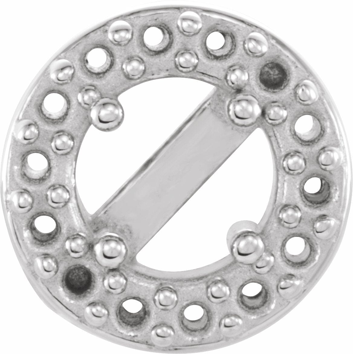 14K White Gold 2.9mm Round Halo Style Earring Mountings - Perfect for Diamond & Gemstone Jewelry Making, Wedding & Engagement Rings