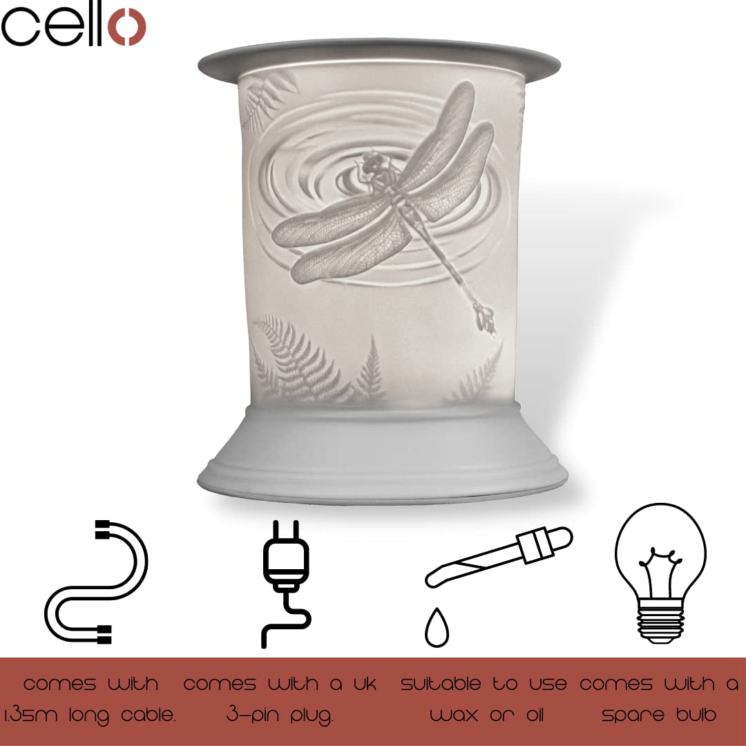 Premium Electric Wax Warmer - Porcelain Candle Melter with Straight Design for Home Aromatherapy | Perfect for Living Room, Bedroom & Office Relaxation