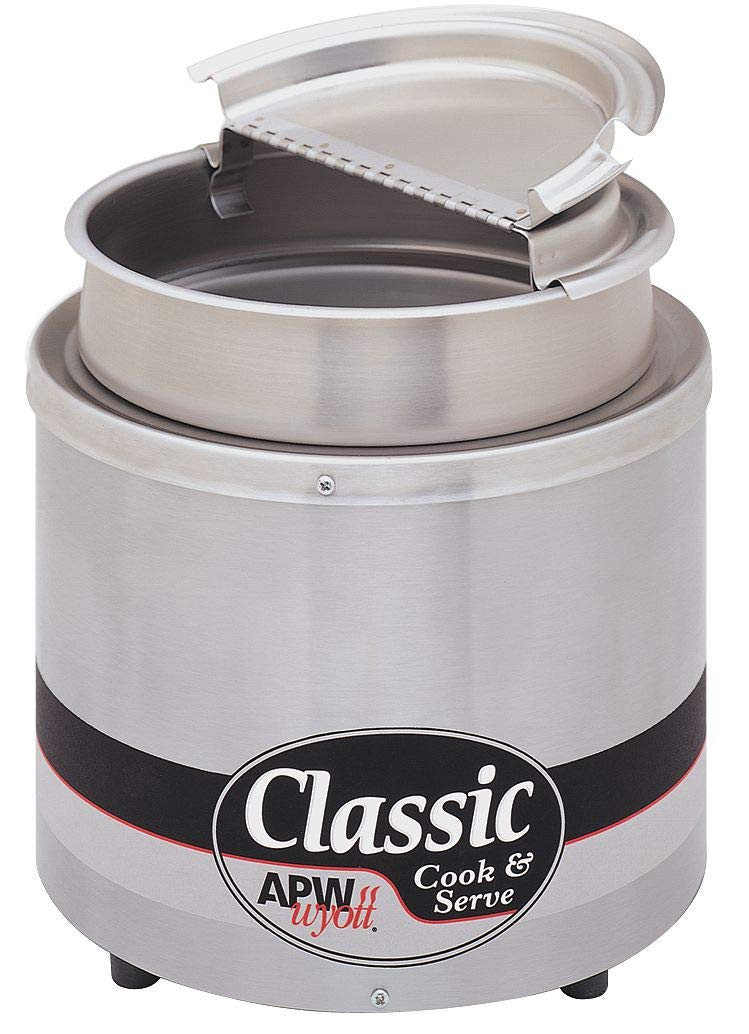 APW Wyott RCW-7-SP 7 Quart Commercial Countertop Cooker & Food Warmer - Perfect for Restaurants, Cafes, and Catering Services