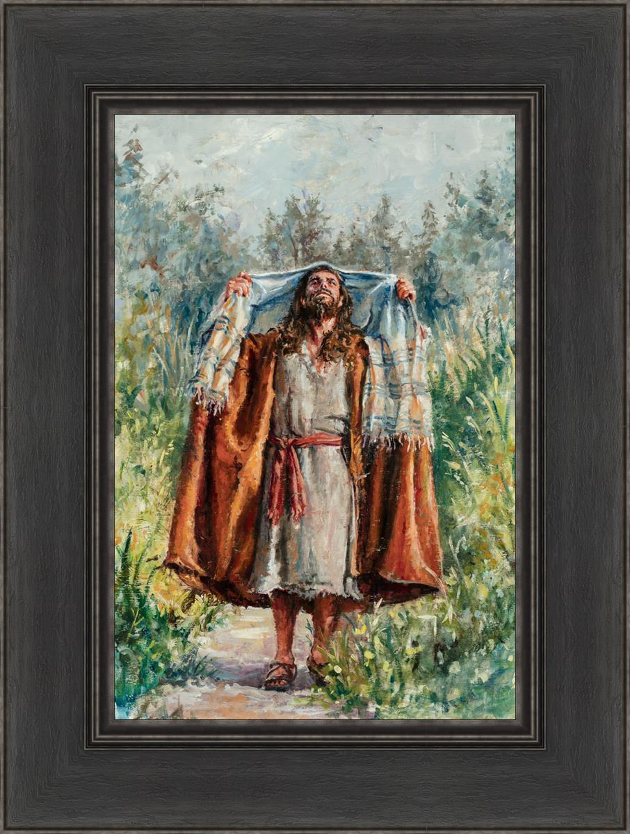 Jesus in the Wilderness - Religious Wall Art for Home & Church Decor - Inspirational Christian Gift for Prayer & Meditation Spaces