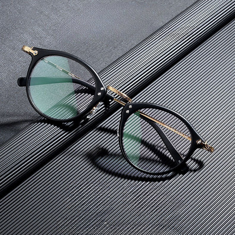 Titanium Round Glasses Frame 805 - Lightweight & Durable Eyewear for Men & Women | Perfect for Reading, Driving & Fashion Accessories