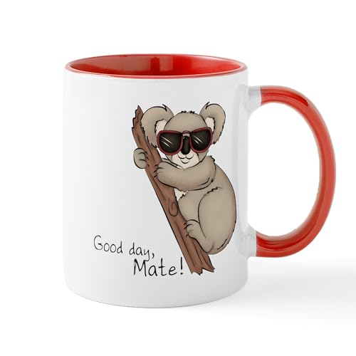 White/Red Inside - Koala Mug