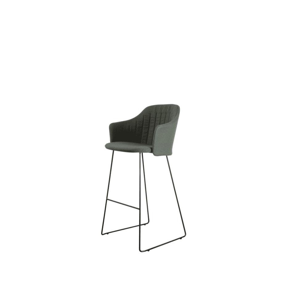 Premium Outdoor Bar Stool - Heavy Duty Patio Bar Chair with Backrest, Weather-Resistant & Comfortable for Garden, Deck, Poolside & Outdoor Dining