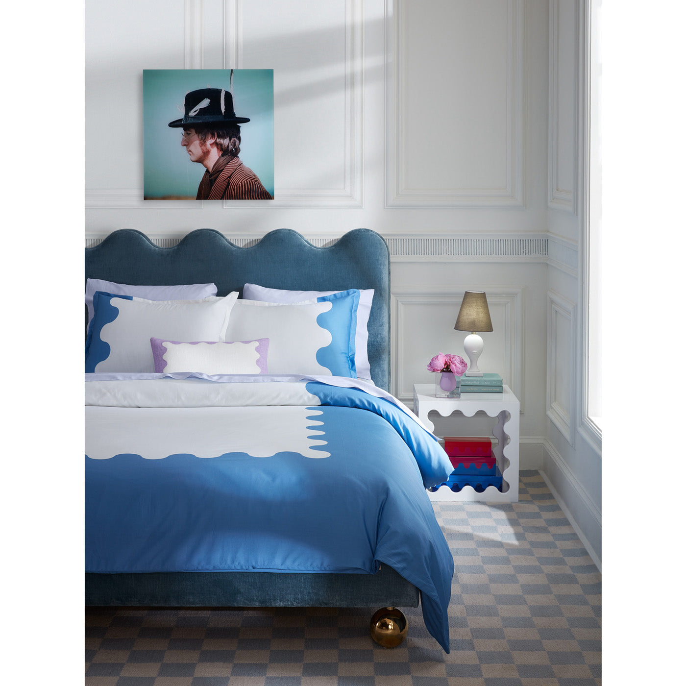 Premium Ripple Supima Cotton Standard Sham Pillowcase - Soft & Breathable for Ultimate Comfort - Perfect for Bedroom, Guest Room, and Hotel Use