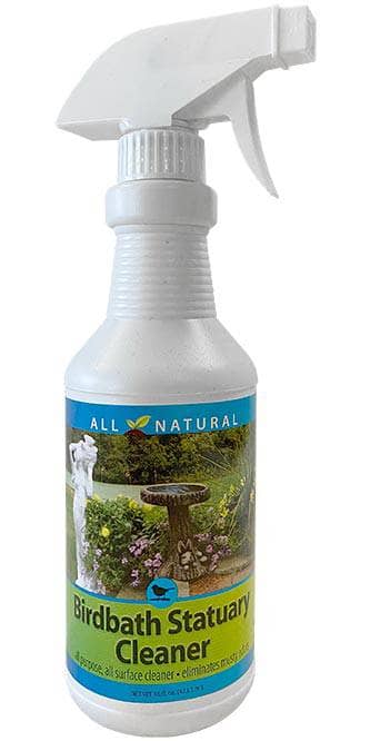Bird Bath & Statuary Cleaner - 16 oz | Safe & Effective Outdoor Fountain, Garden Decor & Sculpture Cleaner for Birds & Wildlife