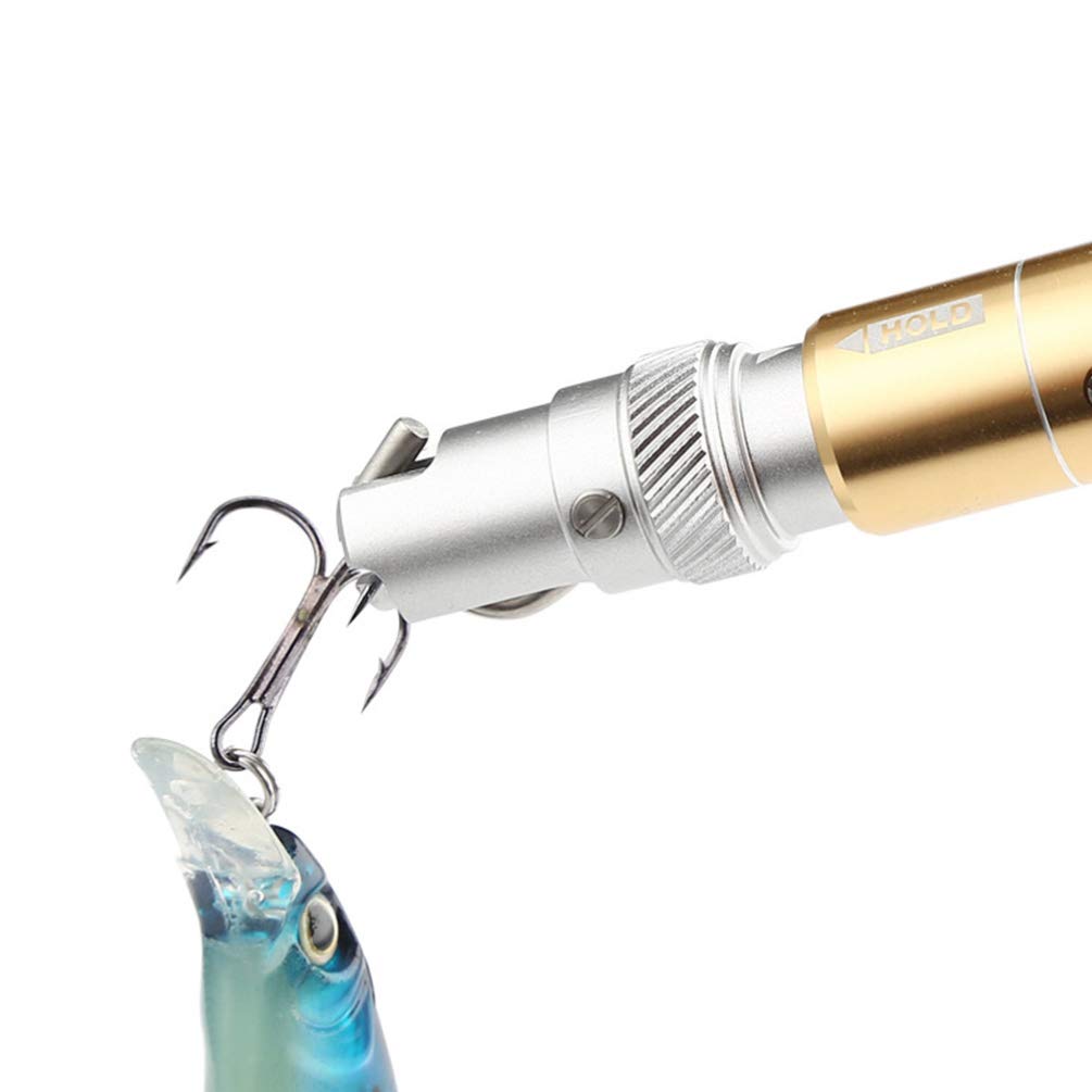 BESPORTBLE Portable Fishing Hook Remover Tool - Aluminum Alloy Fish Hook Extractor & Separator for Safe Hook Removal - Ideal for Catch and Release Fishing, Bass Fishing, and Outdoor Fishing Trips