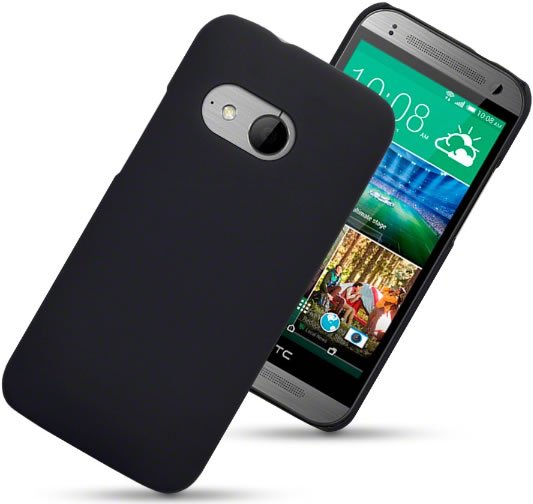 HTC One Mini 2 Hard Shell Protective Case - Black | Slim Durable Cover for Everyday Use & Travel Protection