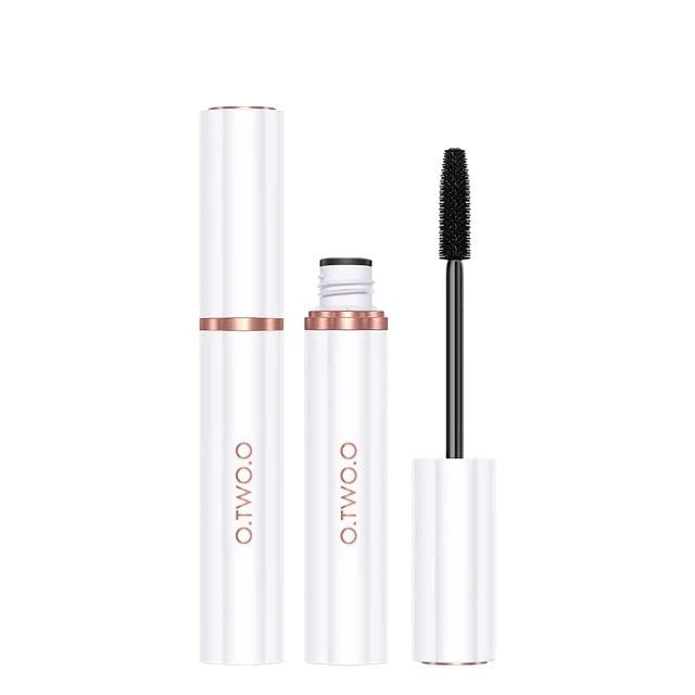 O.TWO.O Super Lashes Waterproof Mascara - Black Silk Fiber Eyelash Extensions for Long, Curling Lashes | Smudge-Proof Eye Makeup for Women | Perfect for Daily Wear, Date Night & Special Occasions