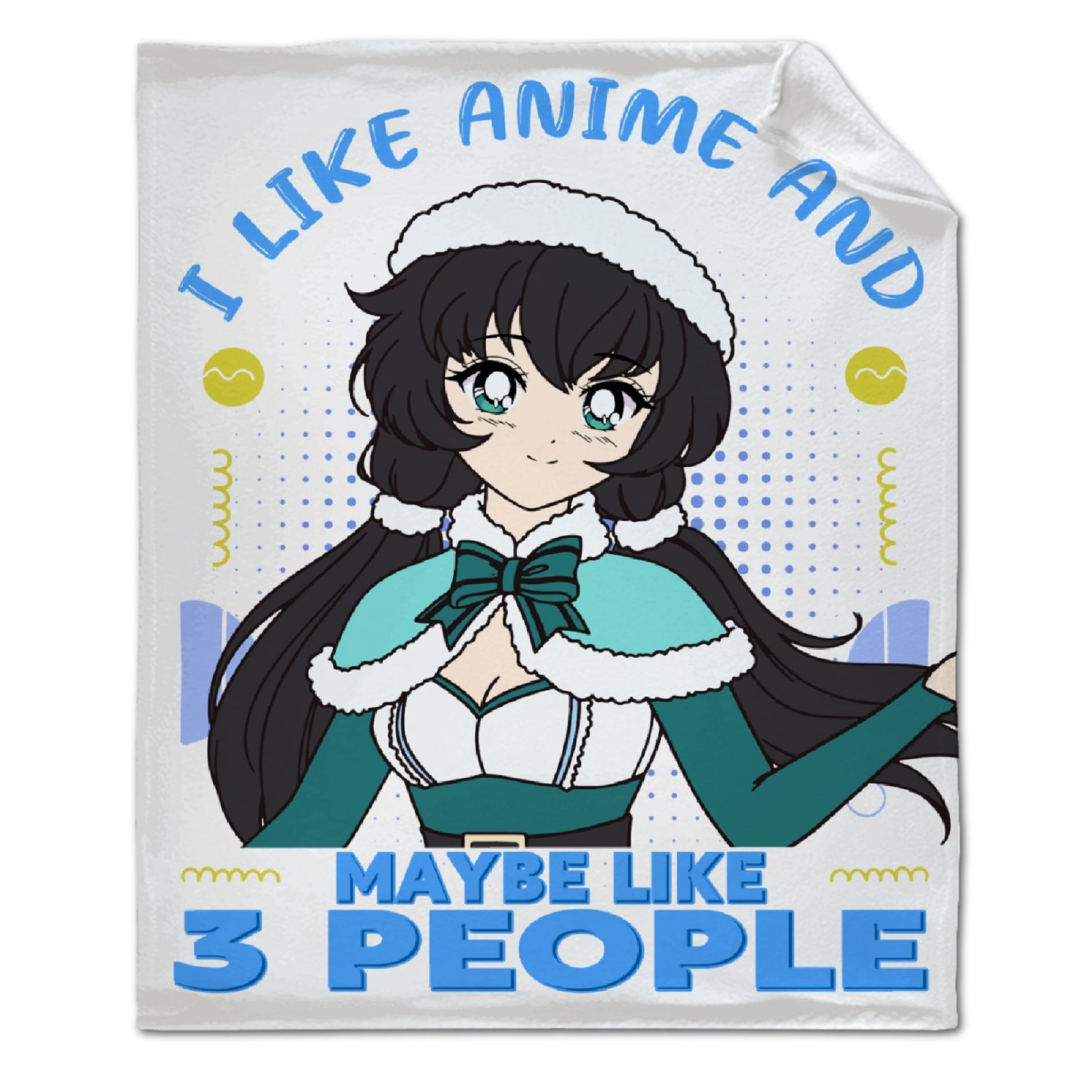 Anime Throw Blanket - Super Soft Flannel Fleece Blanket 120x90 inches - Funny Gifts for Anime Lovers - Perfect for Bed, Couch, Sofa & Travel - Cozy Gift for Family & Friends