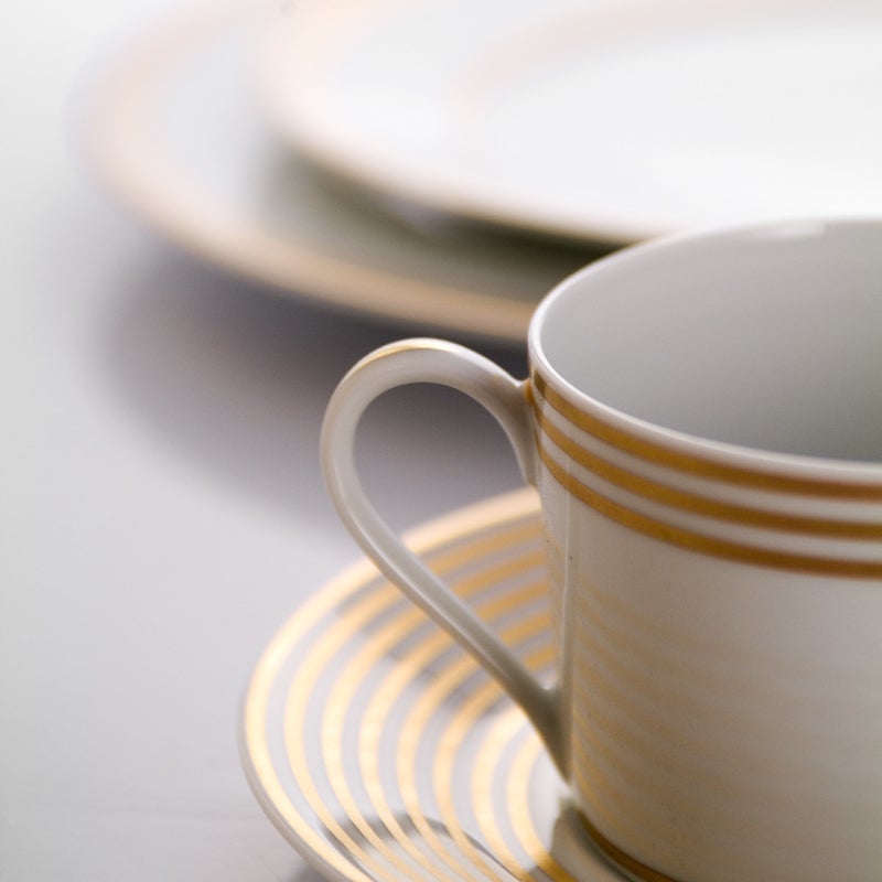 Premium Gold-Plated Tea Cup Set - Elegant & Durable for Home, Office, or Gifting - Perfect for Afternoon Tea, Coffee, or Hot Beverages