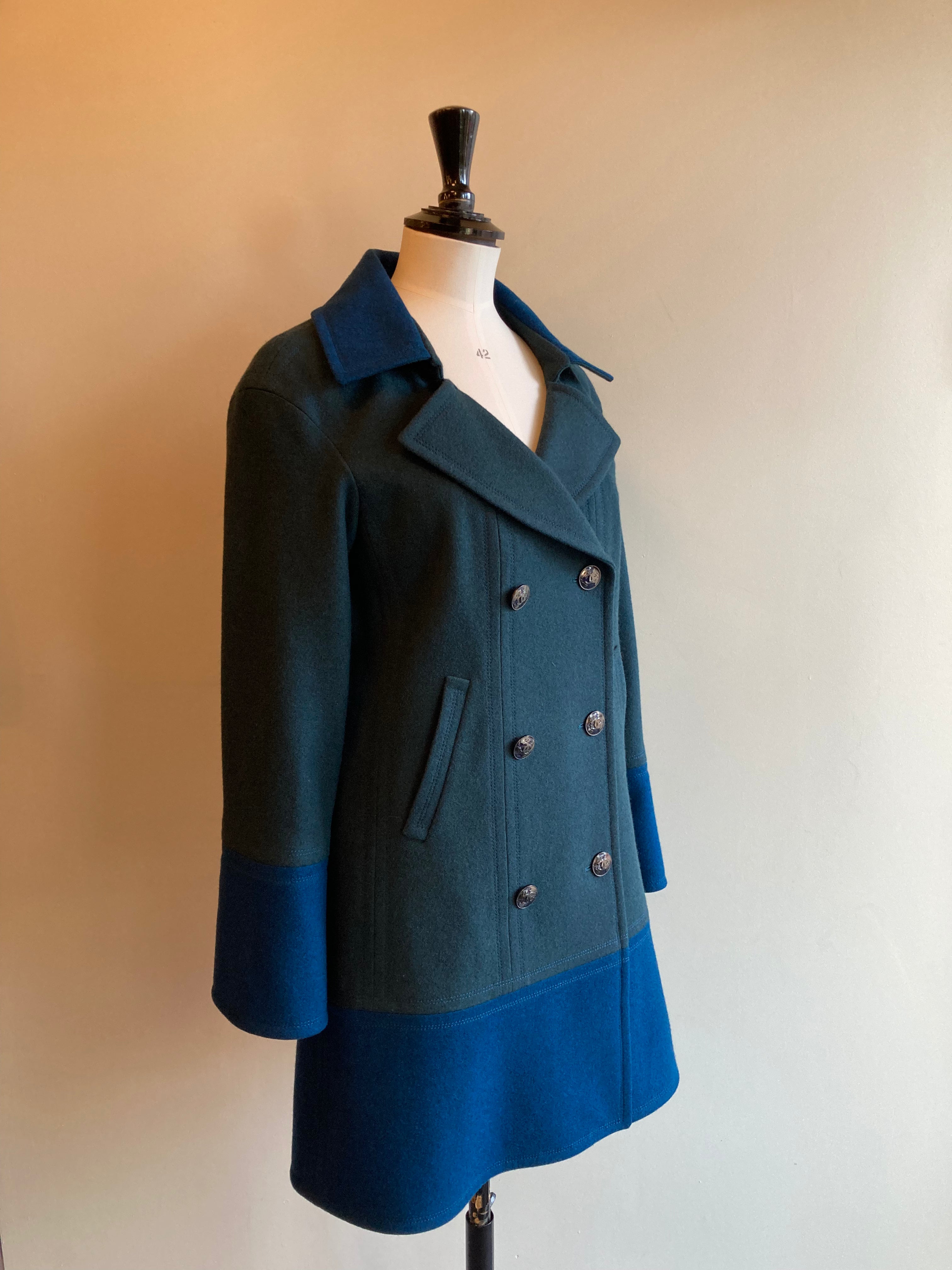 Vintage Boiled Wool Coat for Women - Warm Winter Outerwear with Classic Style - Perfect for Cold Weather, Travel & Casual Outings