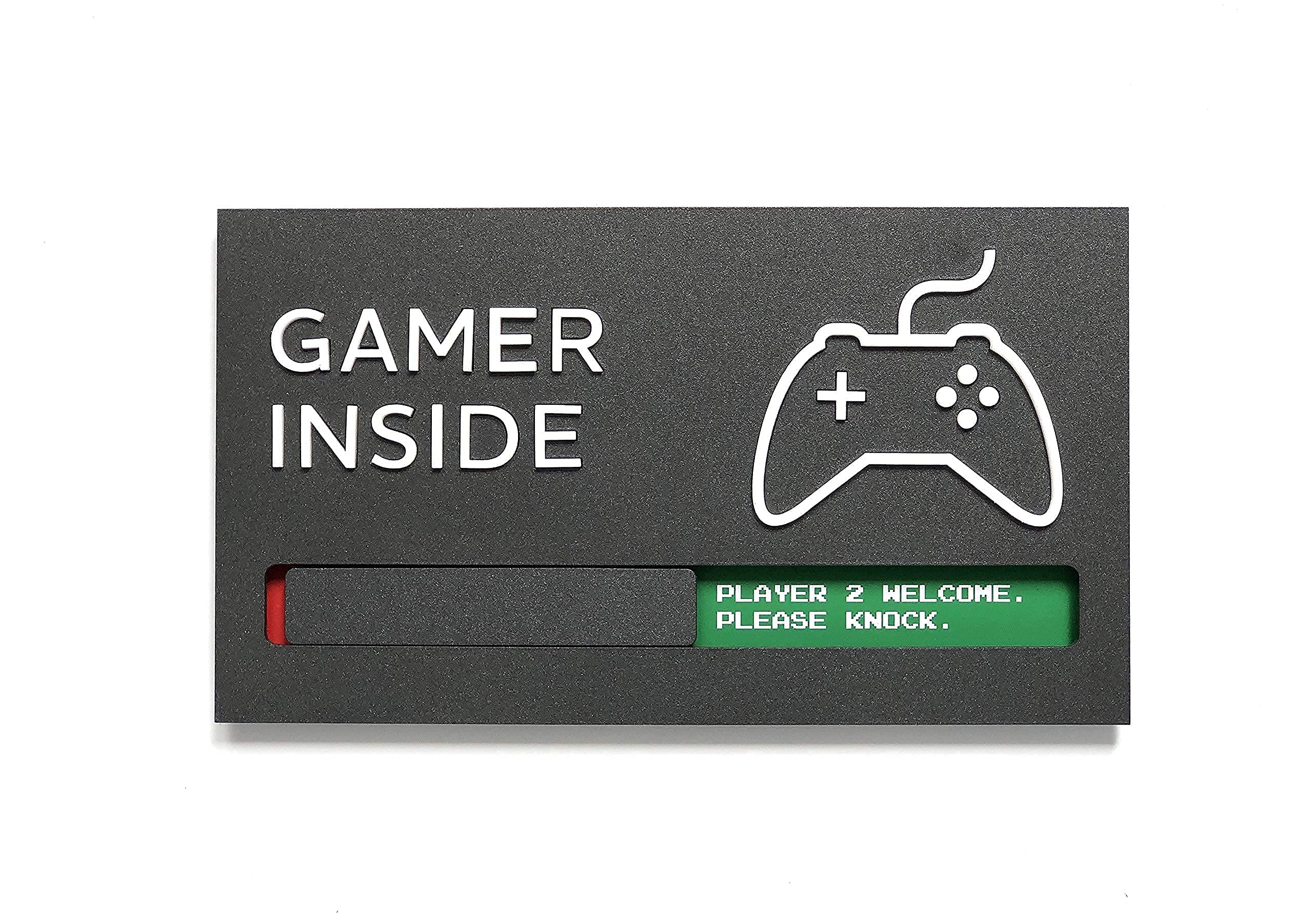 Kubik Letters Game Room Sign - Stylish Gaming Room Decor for Boys & Teens - Perfect Video Game Themed Wall Art - Unique Gamer Gifts for Birthday & Holidays - Ideal for Bedroom, Man Cave, or Game Lounge Decor