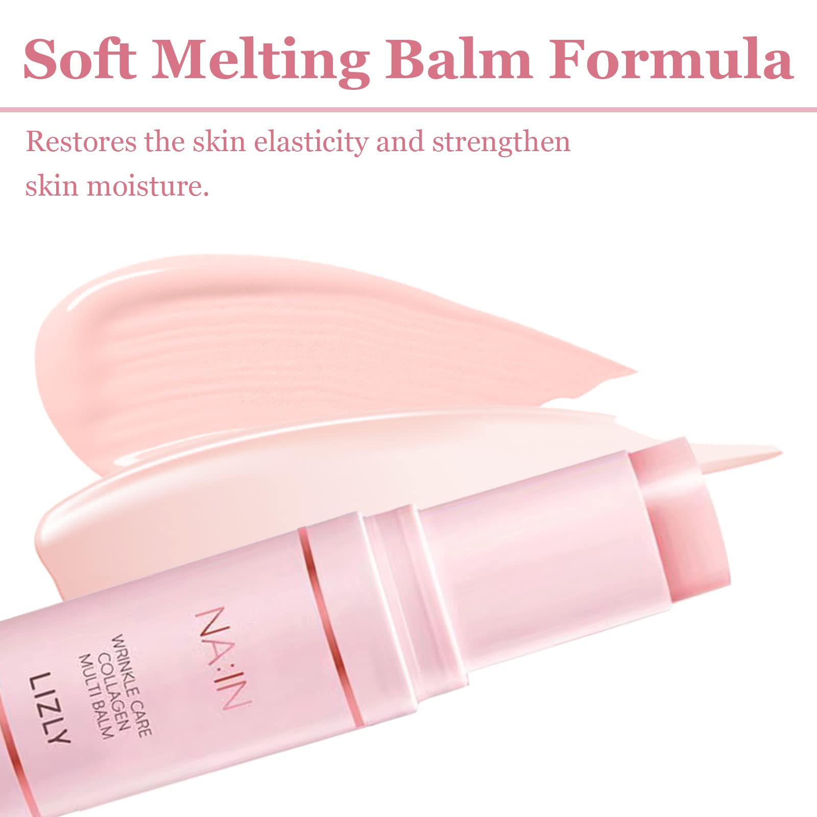 **Korean Wrinkle Bounce Multi Balm Stick – All-in-One Hydrating Collagen Moisturizer for Face & Eyes | Anti-Wrinkle, Watery Glow | Perfect for Travel & On-the-Go Skincare**