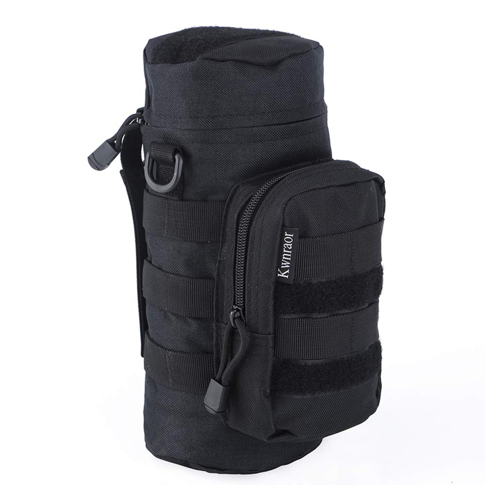 Molle Water Bottle Holder - Tactical Water Bottle Pouches for Backpack with D-Ring Hook, Perfect for Hiking, Camping, and Outdoor Adventures