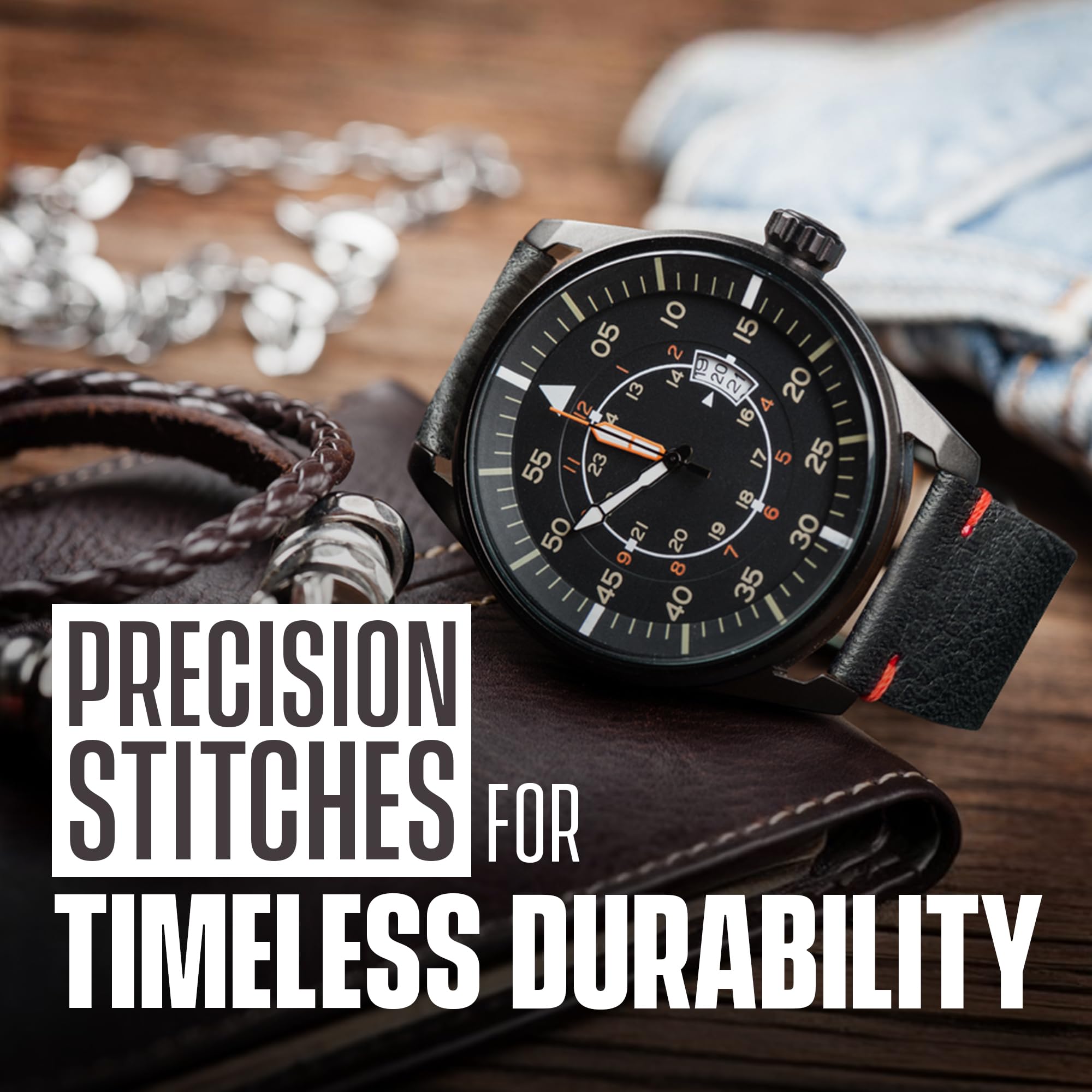 Vintage Leather Watch Strap - Quick Release Band for Men & Women - Smart & Traditional Watches - Perfect for Daily Wear & Gifts