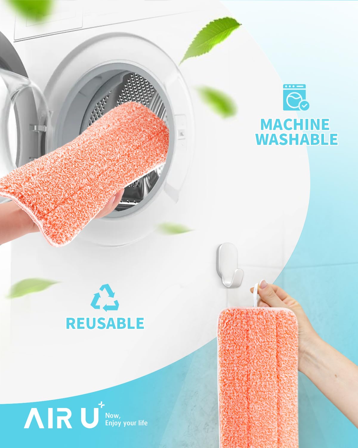 **Power Scrubbing Reusable Mop Pads for Swiffer Wet Jet (6 Pack) – Washable Microfiber Wet & Dry Floor Cleaning Refills – Ideal for Kitchen, Bathroom & Hardwood Floors**