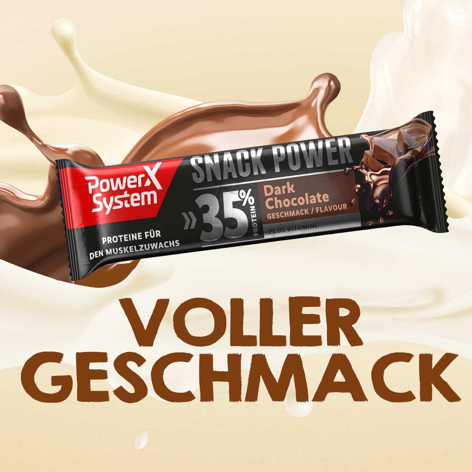 High Protein Dark Chocolate Bar 24x45g - 35% Protein Snack for Fitness & Energy