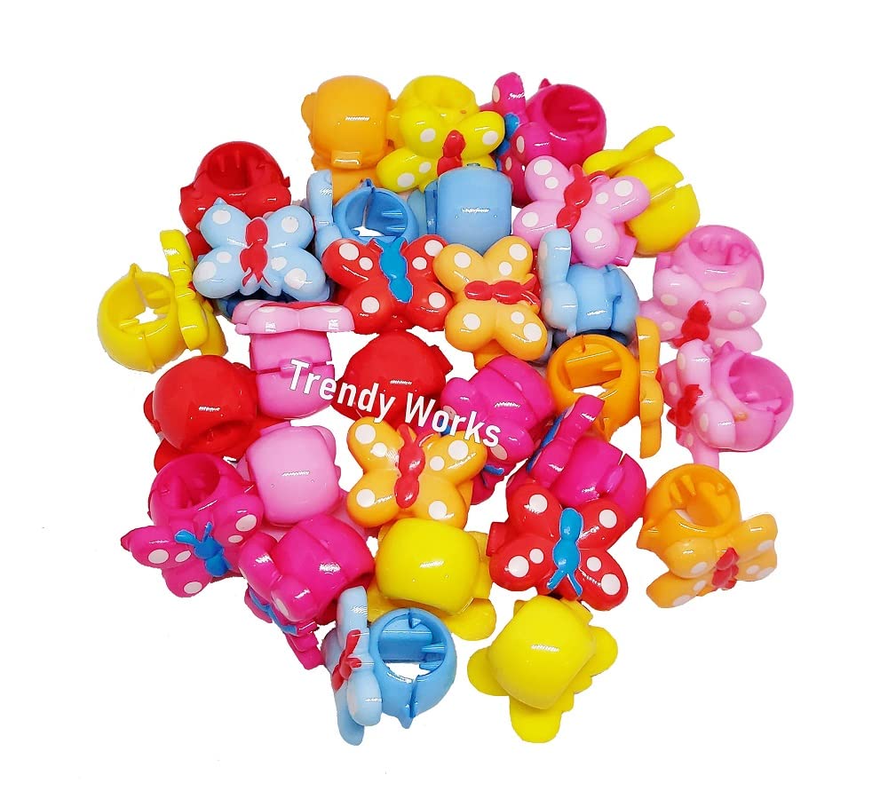 Trendy Works 30-Piece Kids Hair Beads & Mini Claw Clips Set - Colorful Hair Accessories for Women & Girls - Perfect for School, Parties & Everyday Styling