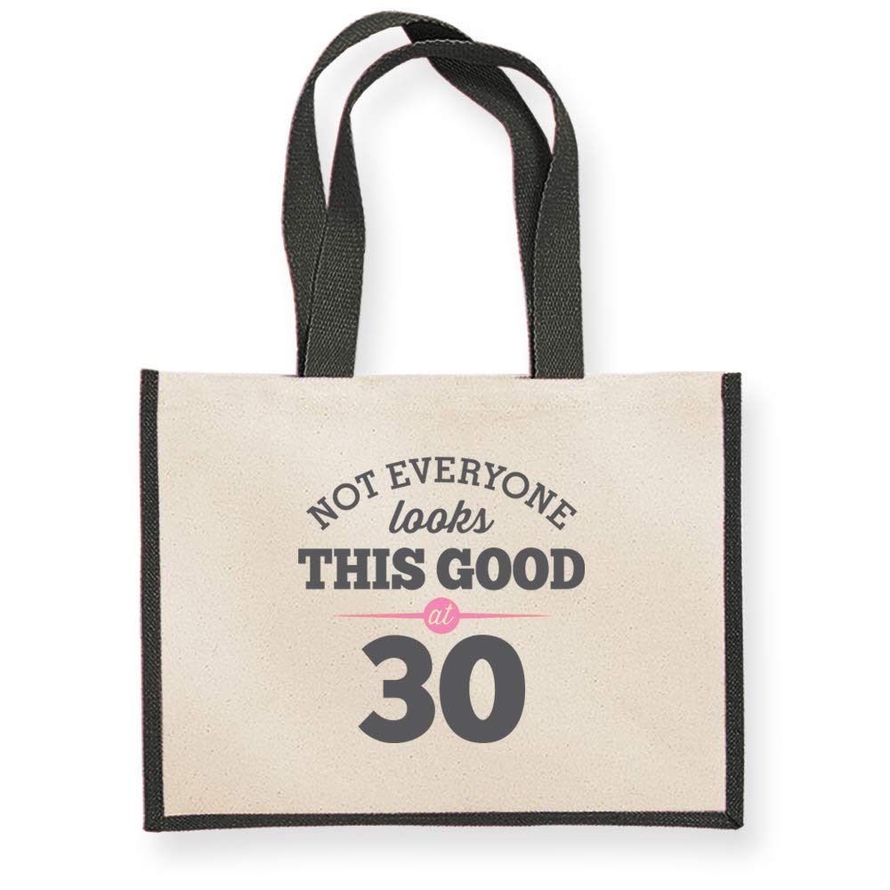 30th Birthday Gift for Women - Funny & Unique Ladies Tote Bag Present | Perfect 30th Birthday Keepsake, Best Friend Gift Idea for Her | Great for Work, Travel & Shopping