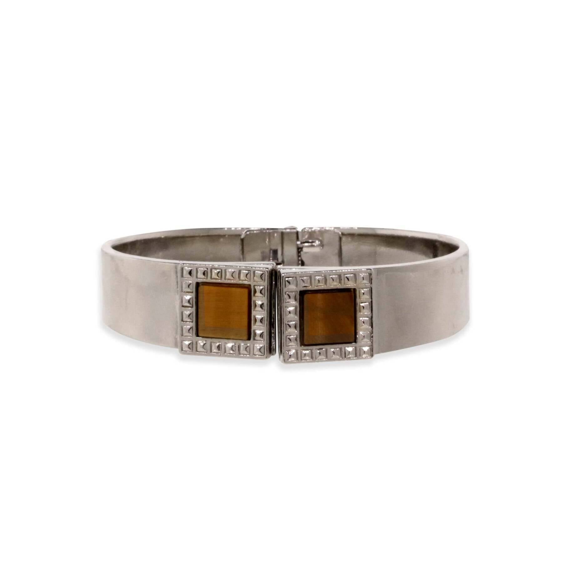 1928 Jewelry Gemstone Square Spring Bracelet for Women - Elegant Beaded Stretch Bracelet with Cubic Zirconia - Perfect for Parties, Weddings & Everyday Wear