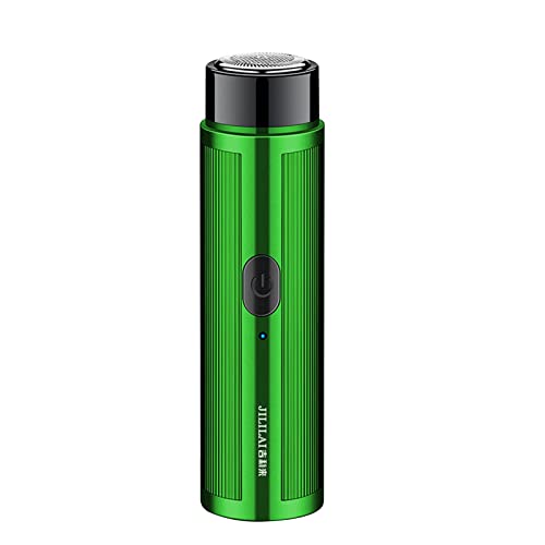 Mini Rechargeable Electric Shaver for Women & Men - Portable Bikini & Body Hair Trimmer - Green, One Size - Perfect for Travel, Gym & Home Use