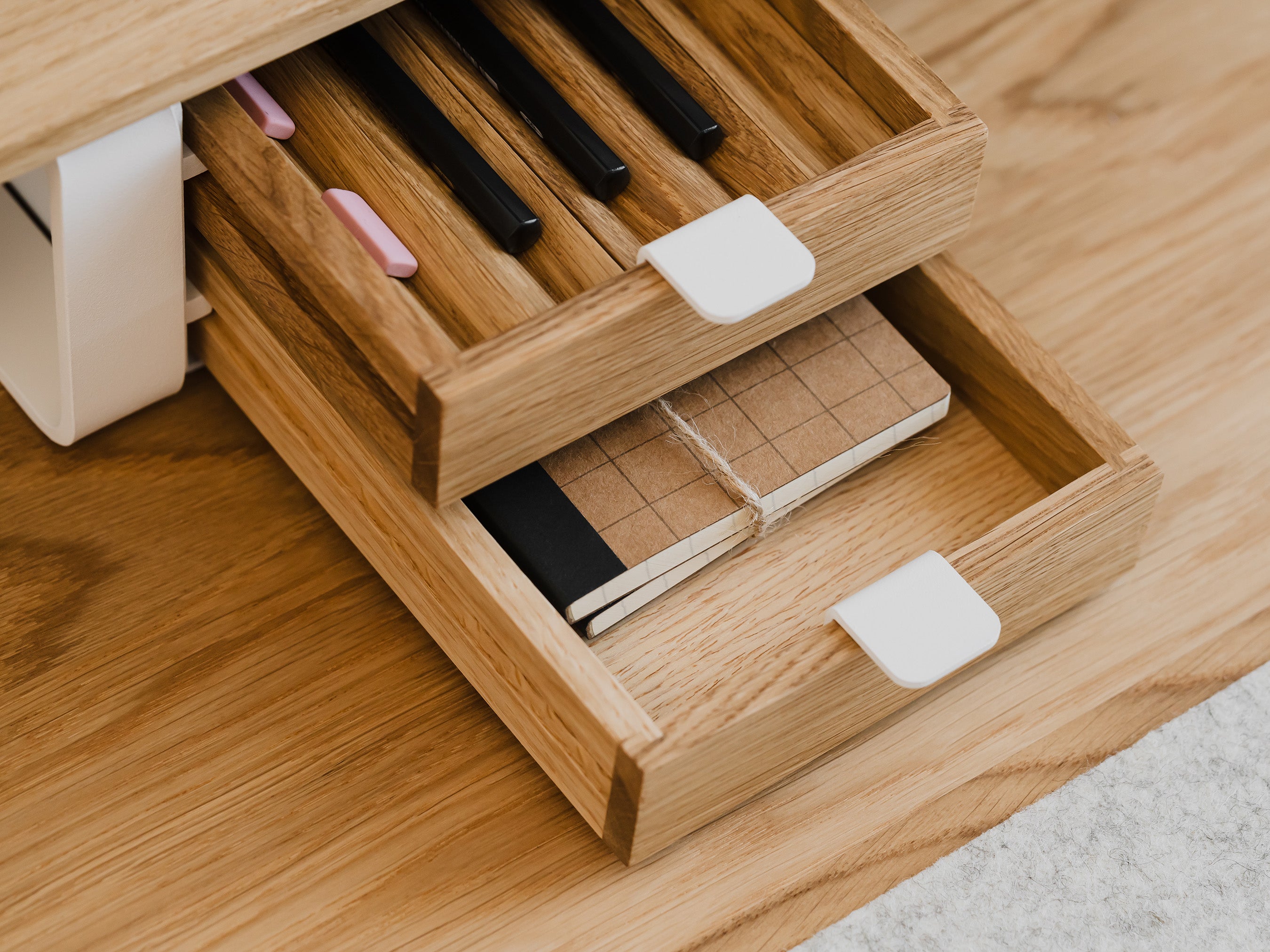 Compact Modular Drawer Organizer - Space-Saving Storage Solution for Home, Office & Closet Organization