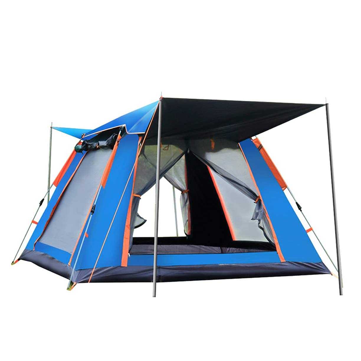 5-Person Family Camping Tent - 4 Season Double Layer Waterproof Anti-UV Windproof Tent for Outdoor Adventures - Perfect for Family Camping, Hiking, and Backpacking Trips