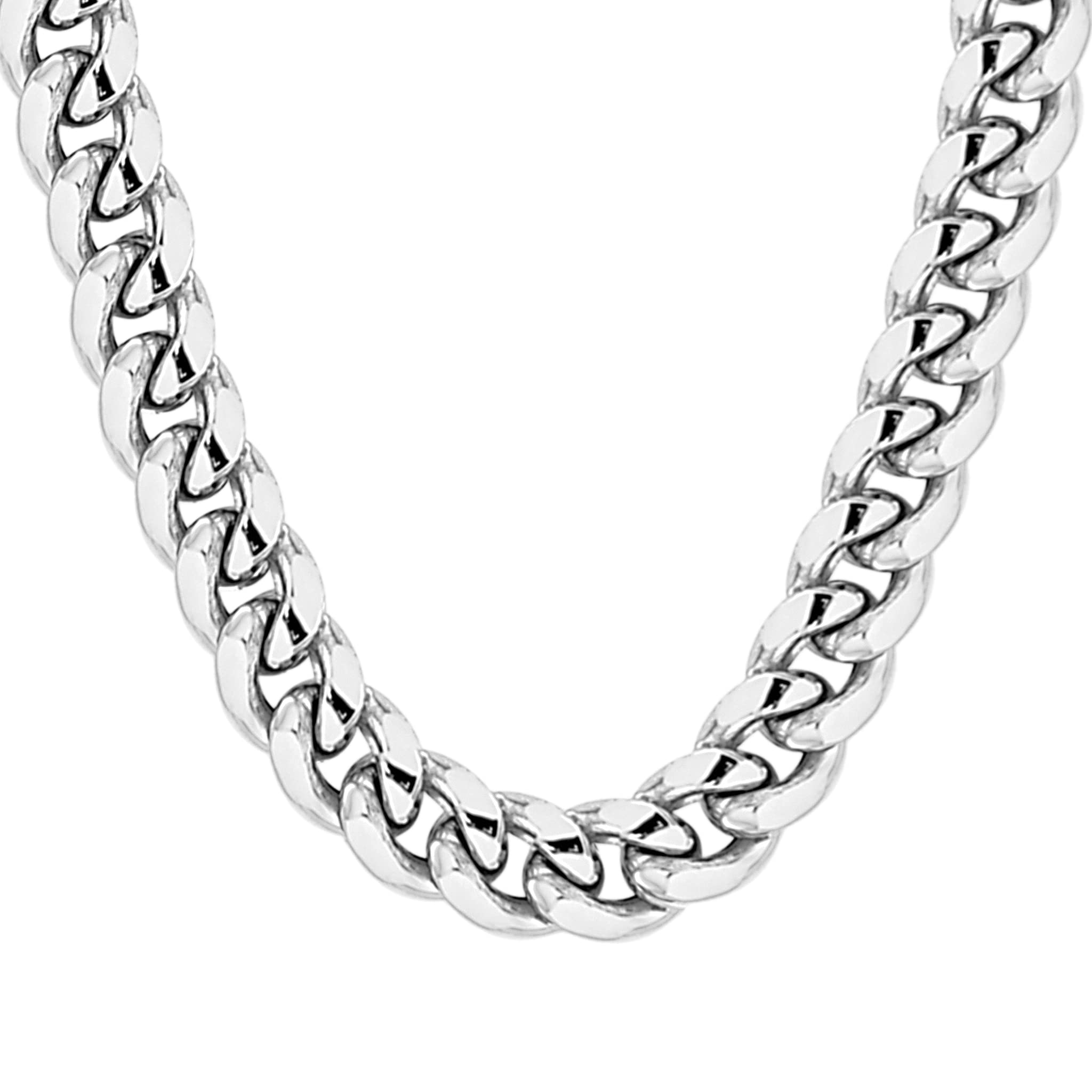 Savlano 925 Sterling Silver 10.5MM Italian Miami Cuban Link Chain Necklace for Men & Boys - Durable & Hypoallergenic Jewelry Gift for Birthday, Anniversary & Graduation - Made in Italy with Gift Box - Perfect for Casual, Formal & Hip-Hop Style