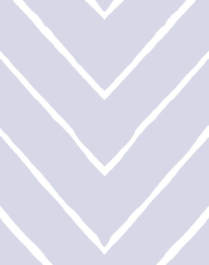 Frances Chevron Wallpaper by Wallshoppe - Premium Lavender Geometric Peel & Stick Wallpaper for Bedroom, Nursery, and Home Office Decor