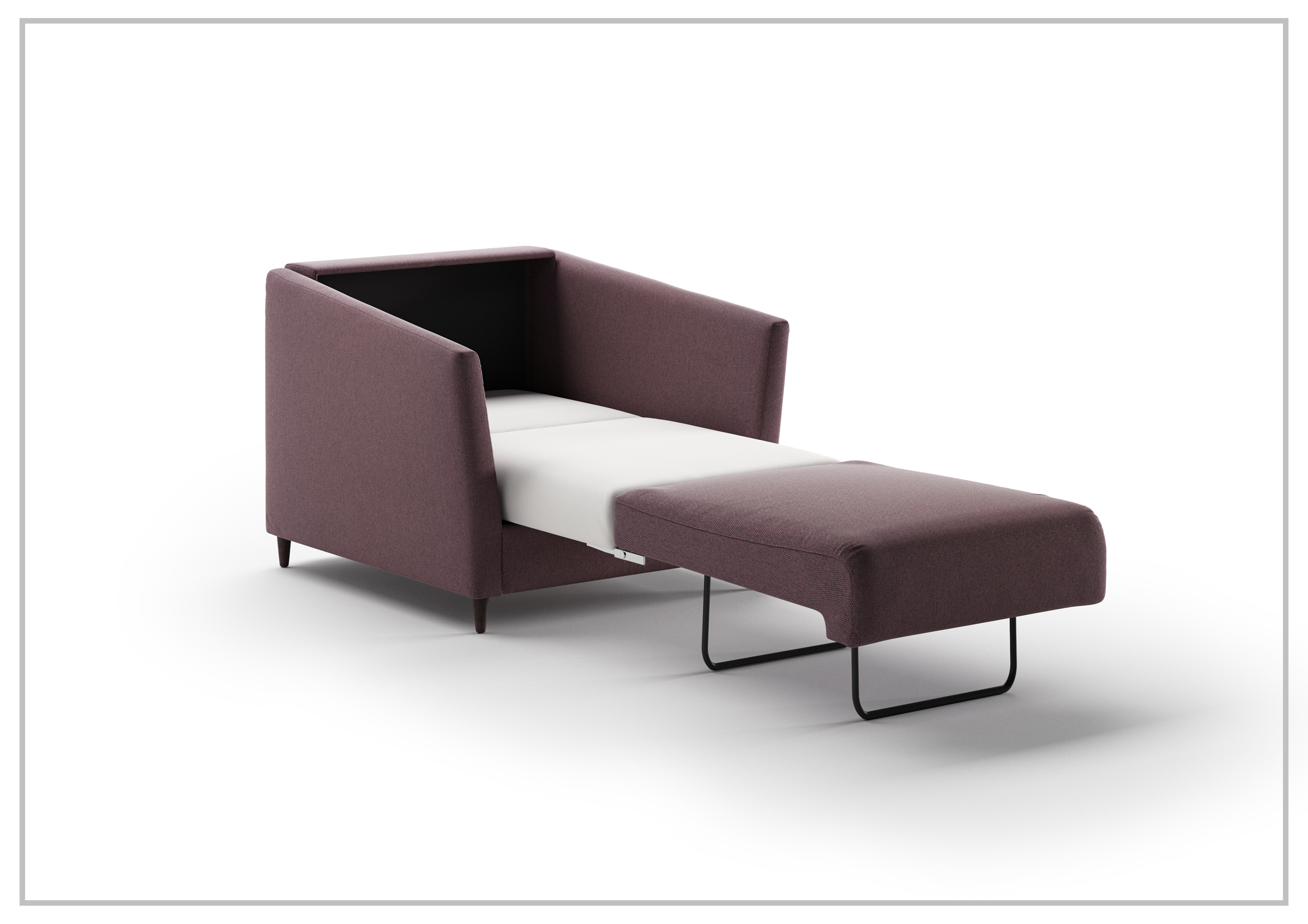 Luonto Erika Fabric Sofa Sleeper with Nest Mechanism - Convertible 3-in-1 Sleeper Sofa Bed for Small Spaces, Living Room & Guest Room Furniture - Comfortable Modern Pull-Out Couch with Easy Fold Mechanism