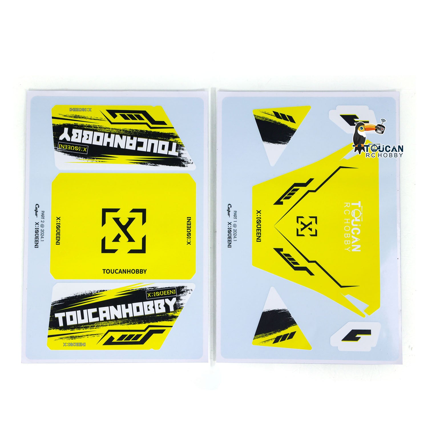 Custom PVC Waterproof Decal Stickers for Capo 1/8 U4 CD1582X RC Crawler - Durable Toucan Design for RC Hobby Vehicles - Perfect for Off-Road Climbing & RC Car Customization