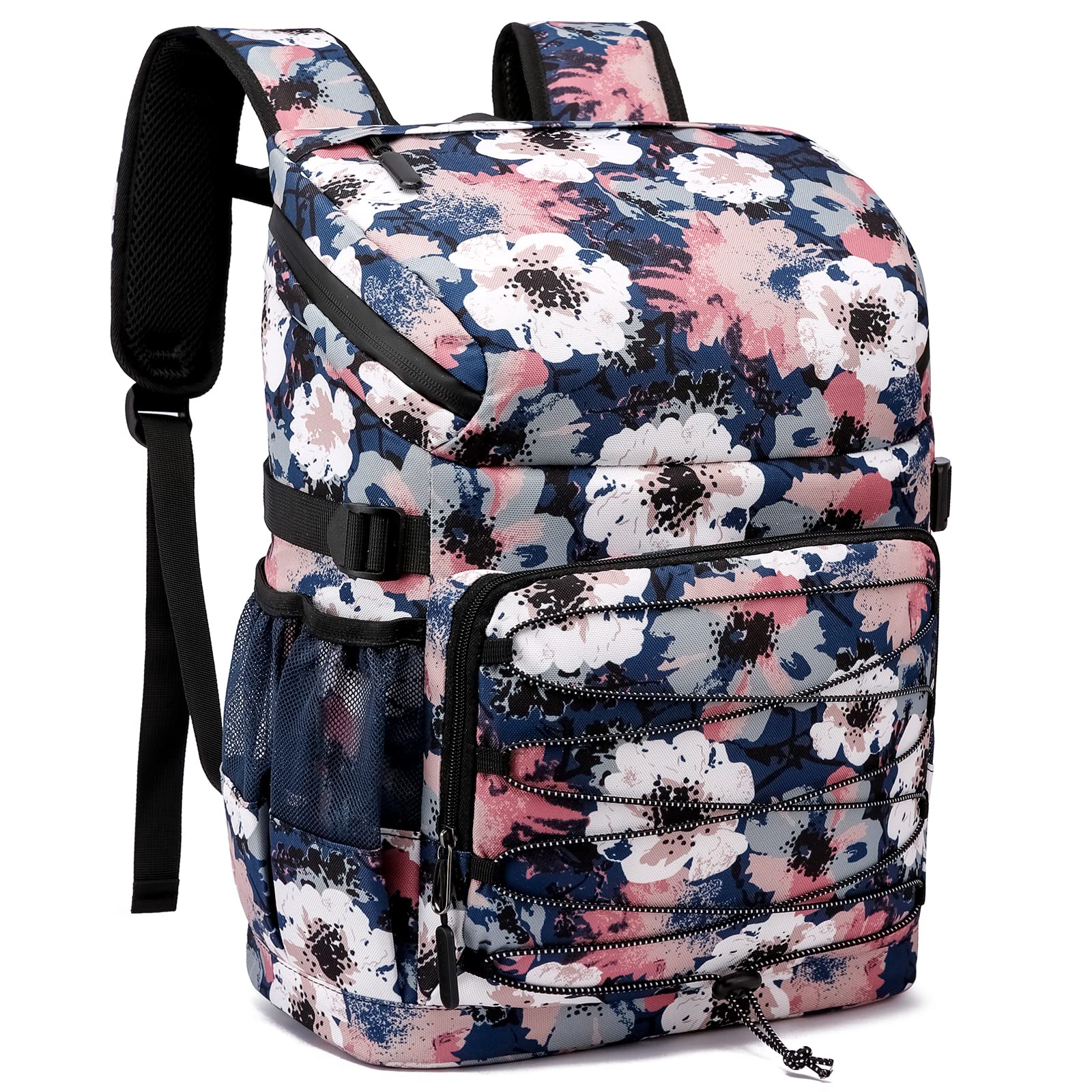 Insulated Leak-Proof Backpack Cooler for Women - Small Soft-Sided Waterproof Beach Backpack Holds 25 Cans - Perfect for Hiking, Kayaking, Picnics & Outdoor Adventures