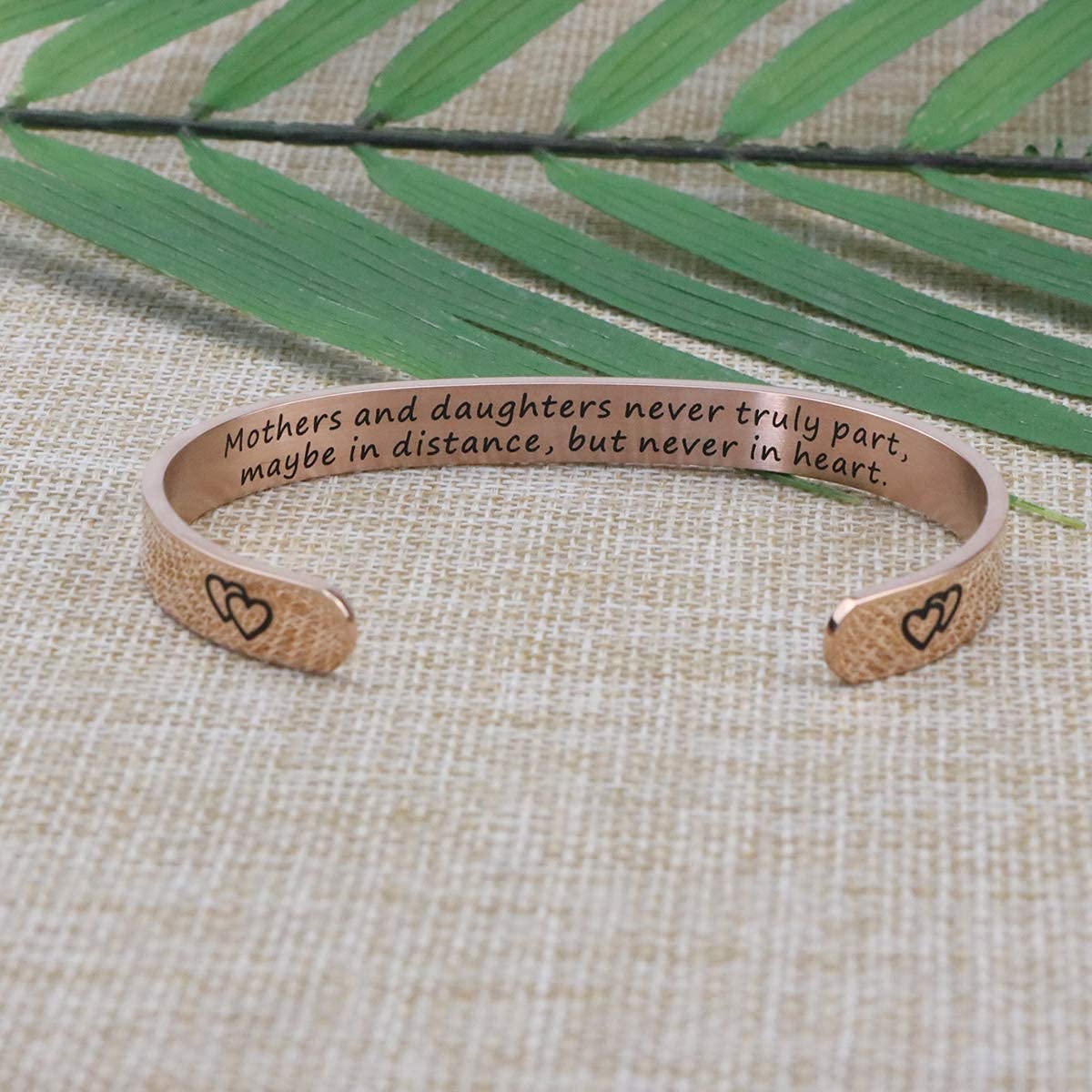 JoycuFF Stainless Steel Cuff Bracelet for Women - Elegant Bangle Gift for Mother, Mom, Wife - Perfect Christmas, Birthday, Thanksgiving Present - Meaningful Year-Round Jewelry for Special Occasions & Everyday Wear