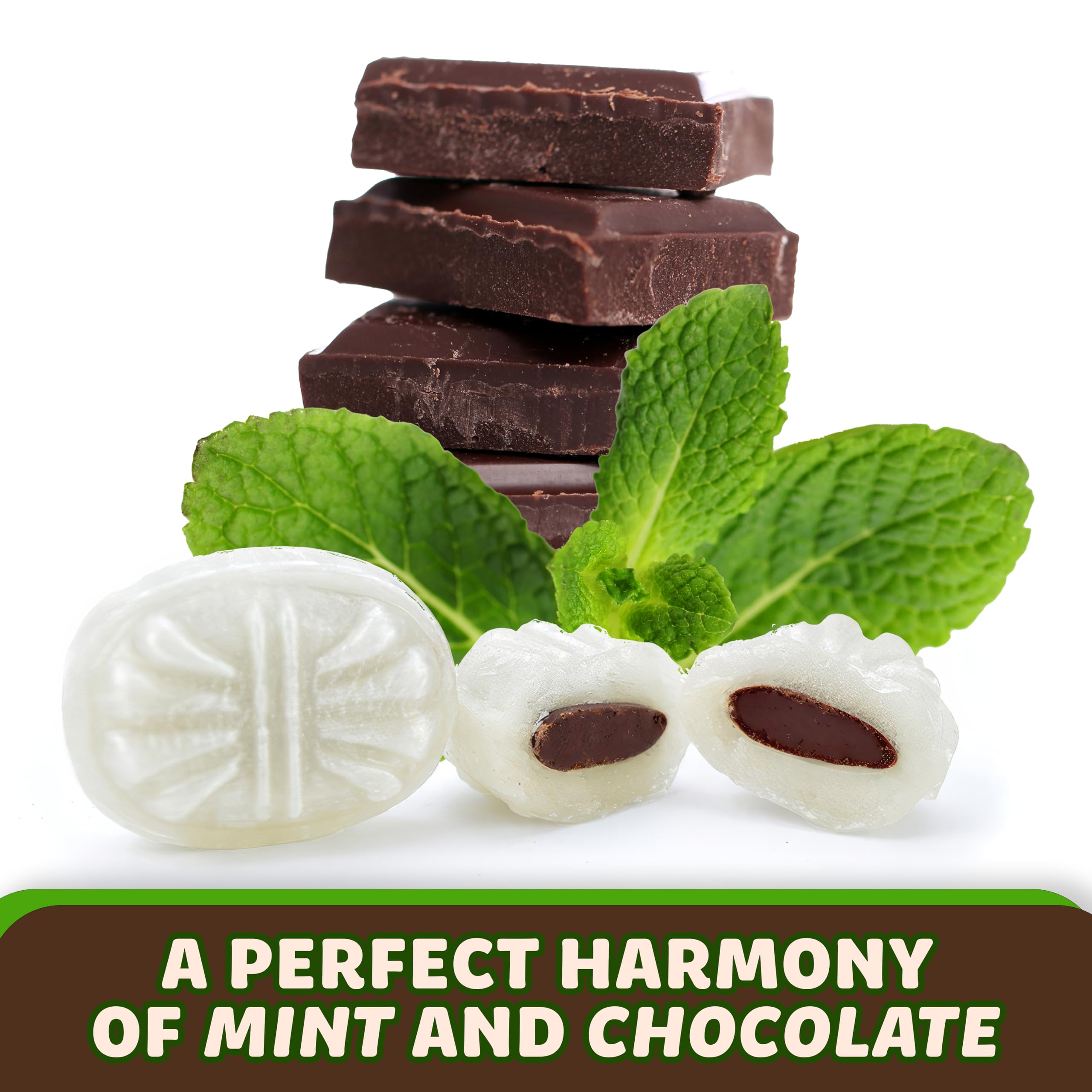 Arcor Mint Chocolate Candy Filled - Bulk Individually Wrapped Chocolate Mints (5 lbs, Approx 420 Pieces) - Perfect for Party Favors, Office Treats & Gift Baskets