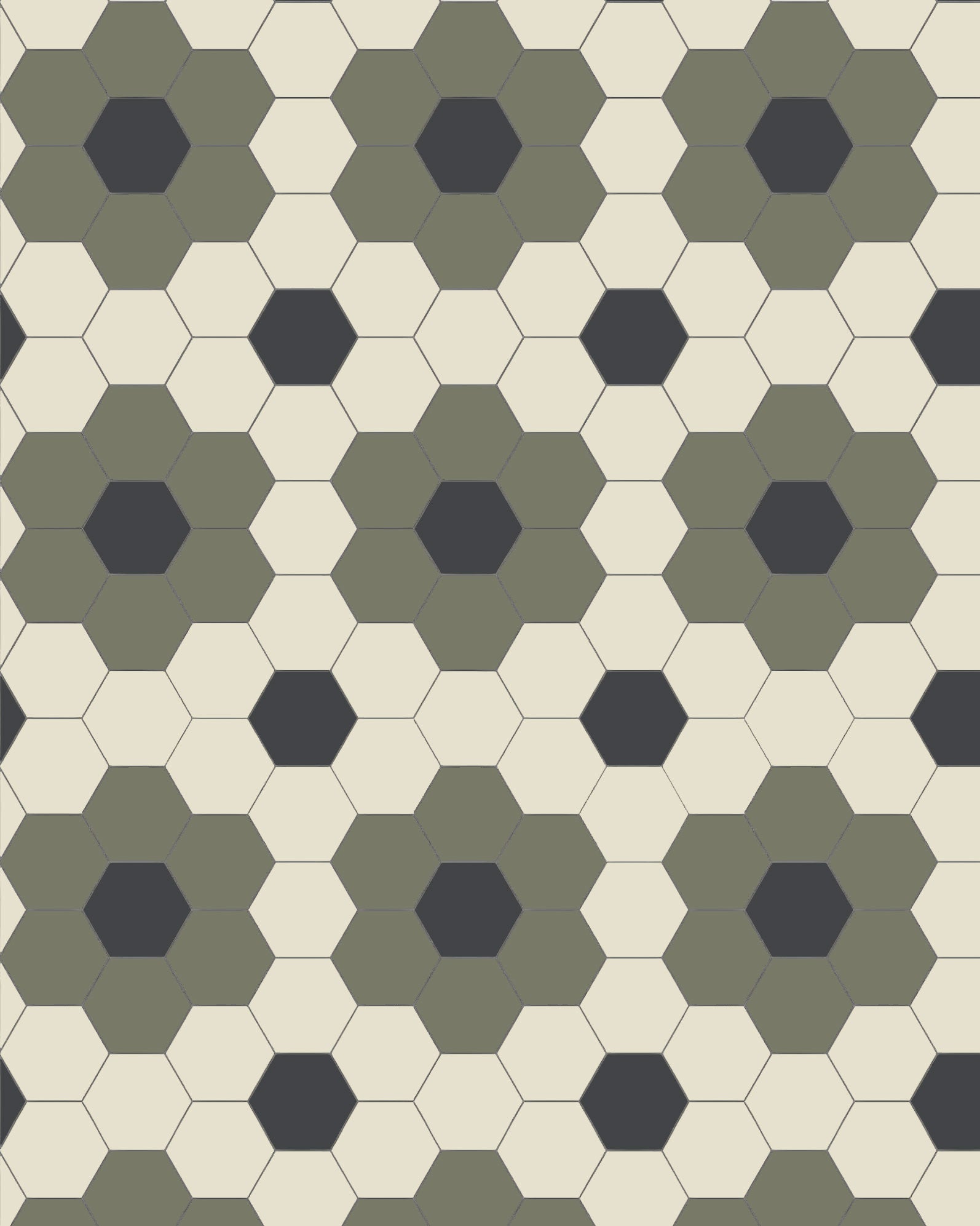 Winckelmans Granitklinker Hexagon Tiles 10x10cm - Australian Green, Gulvit & Svart Color Options for Kitchen Backsplash, Bathroom Flooring & Outdoor Patio Design